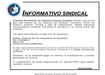 Informativo Sindical